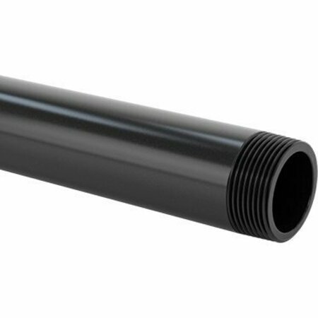 BSC PREFERRED UV-Resistant Polypropylene Pipe for Chemicals Threaded on Both Ends 3 Feet Long 1-1/4 NPT Male 8798T35